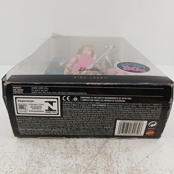 Barbie Debbie Harry Doll Blondie Ladies of the 80s Pink Label 2009 Collector NOB - Picture 16 of 16